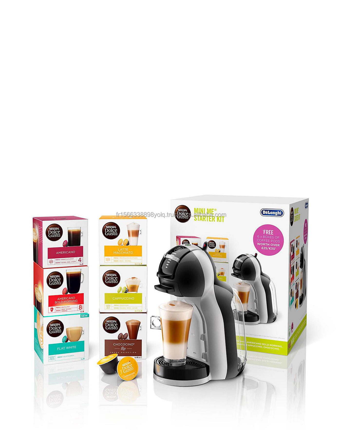 NESCAFE Dolce Gusto Coffee Machine, Genio 2, Espresso, Cappuccino and Latte Pod Machine, Silver