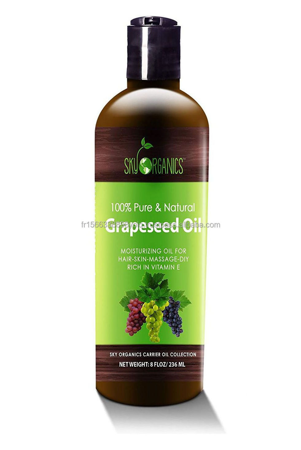 100% Pure Grape Seed Essential Oil Cold Pressed and Virgin Undiluted GrapeSeed Oil