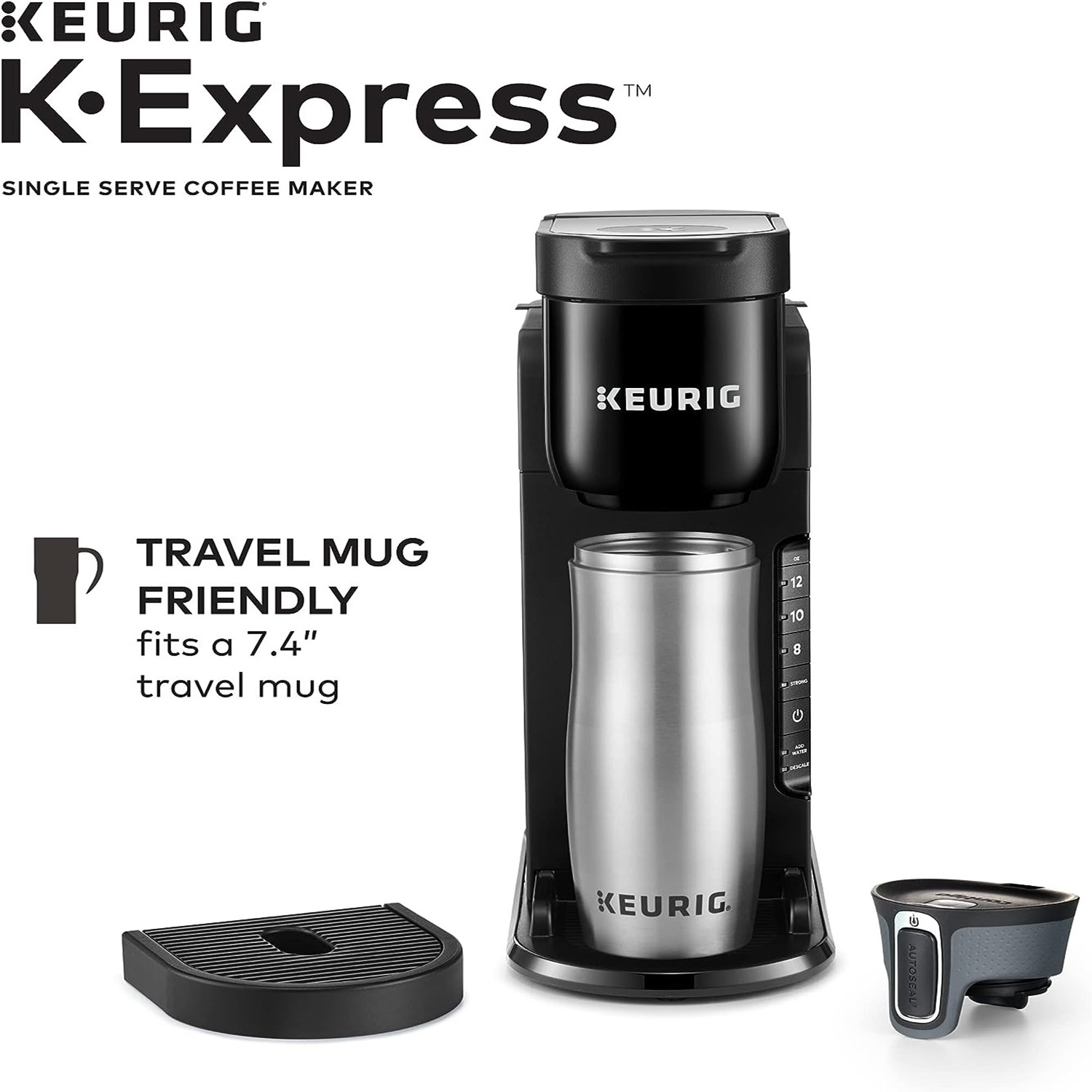 Keurig K-Express Essentials Single Serve K-Cup Pod Coffee Maker, Black