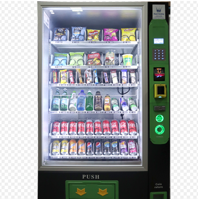 Wall Mounted Vending Machine Automatic Advanced Technology That Detects Counterfeits Coins Or Foreign Currencies