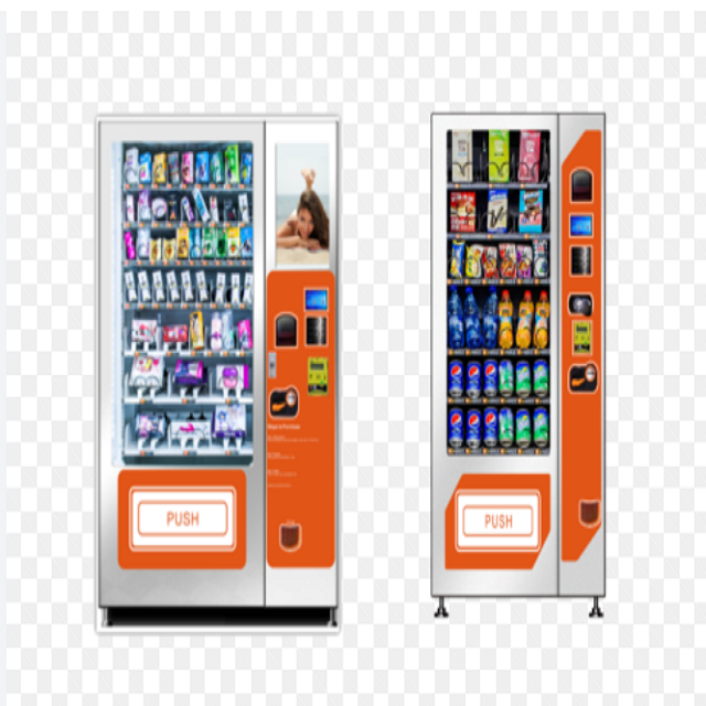 Automatic Combo Refrigerated Vending Machines for Snack Beverage Drink Cold Drink Vending Machine