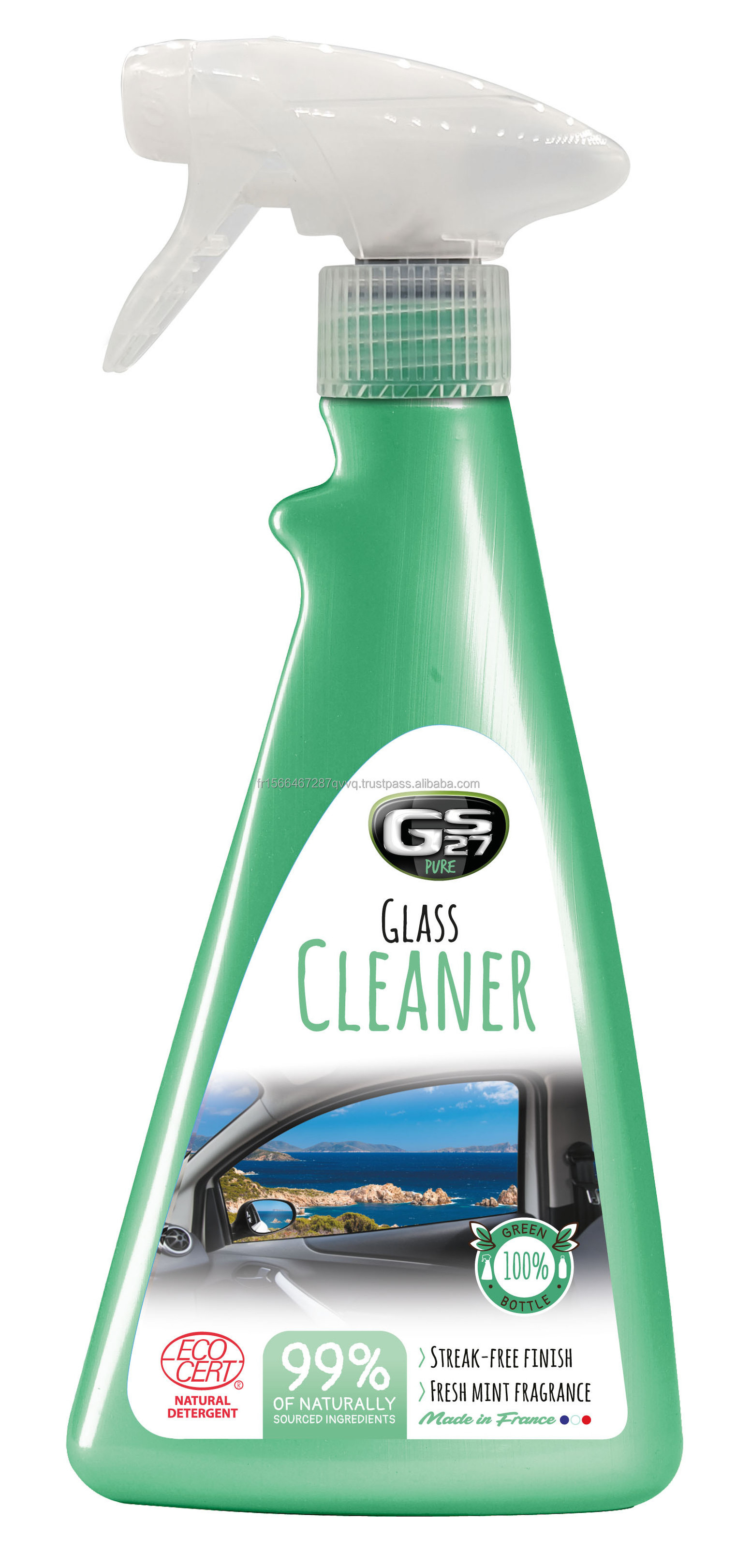 GS27 PURE ECOCERT CAR GLASS CLEANER 500 ML Premium Car Glass Product Made In France