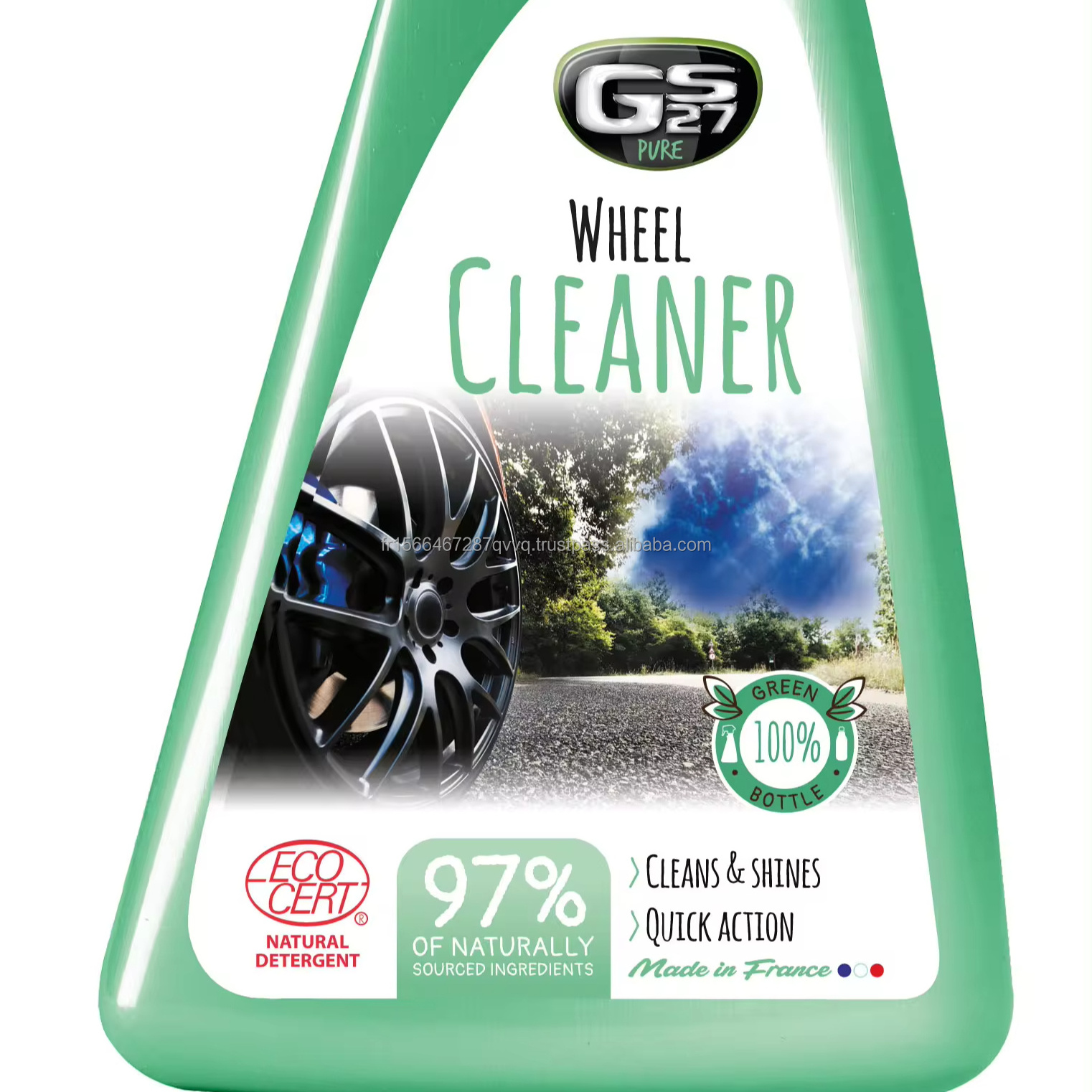 CAR WHEEL EXPRESS WASH AND WAX PURE WHEEL CLEANER 500 ML Premium Car Care Product Made In France Car Detailing