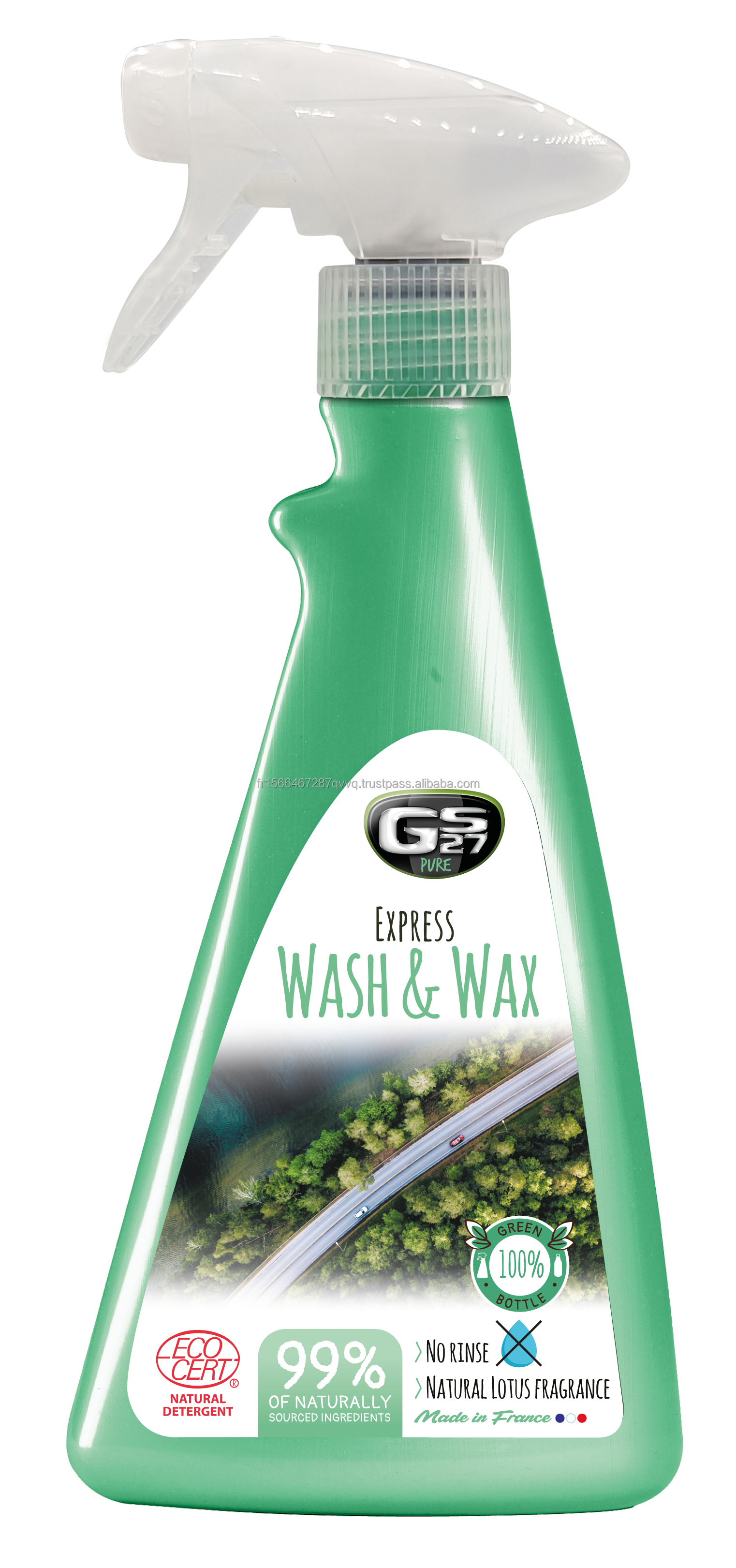 CAR WHEEL EXPRESS WASH AND WAX PURE WHEEL CLEANER 500 ML Premium Car Care Product Made In France Car Detailing