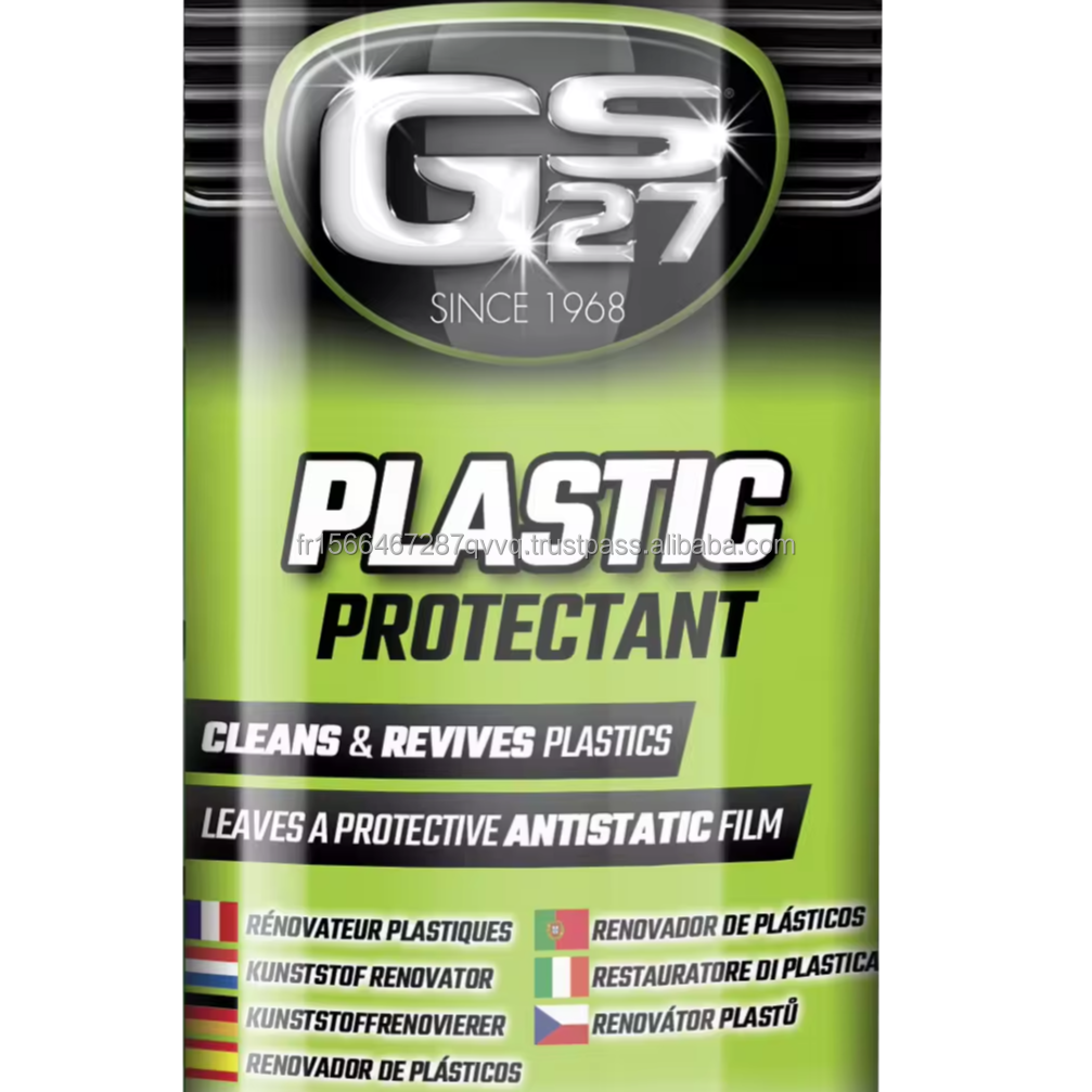 GS27 CLASSICS Plastic Protectant Shiny Finish Green Apple 400 ml Premium Car Care Product Made In France Car Detailing