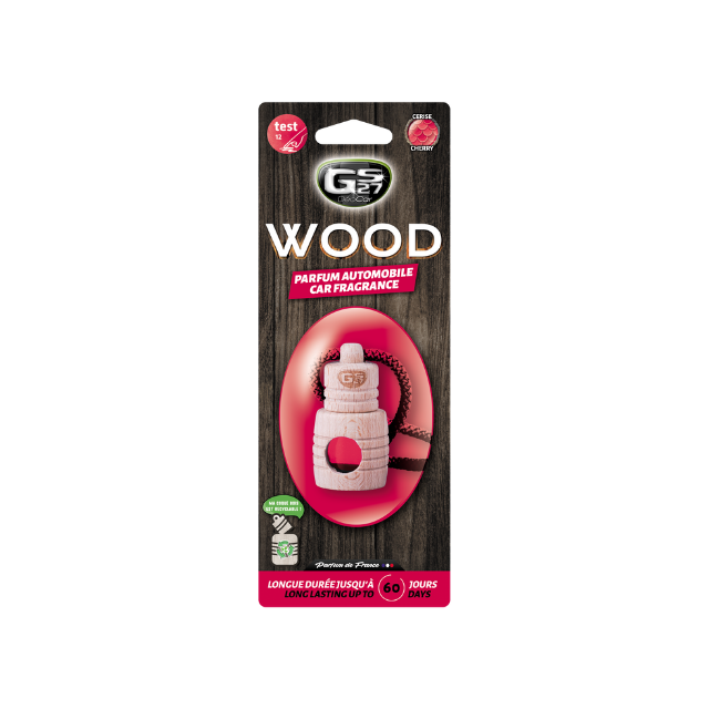 GS27 Car Air Fresheners DEOCAR WOOD Cerise Premium Air Freshener French Fragrance