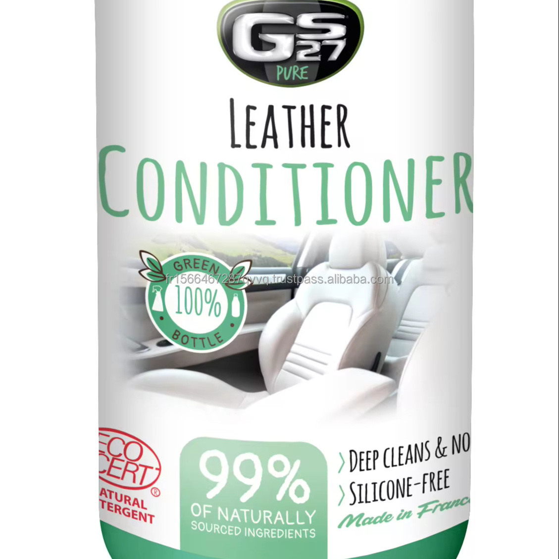 CAR LEATHER CONDITIONER PURE 500 ML Premium Car Care Product Made In France Car Detailing