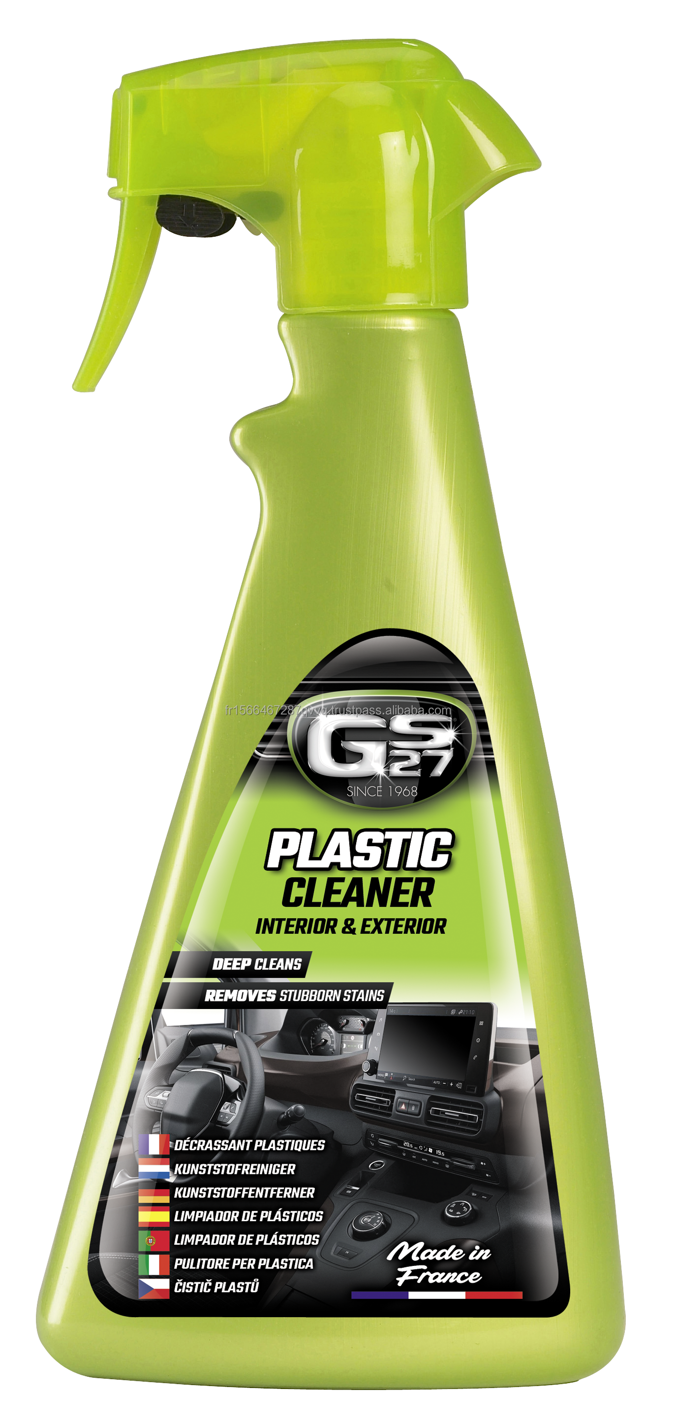 GS27 CLASSICS Plastic Cleaner Interior and Exterior 500 ml PREMIUM CAR CARE PRODUCT MADE IN FRANCE CAR DETAILING