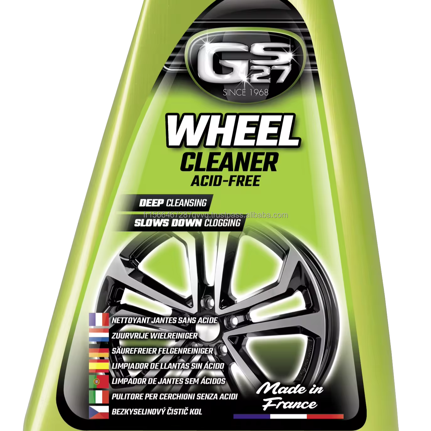 GS27 CLASSICS Wheel Cleaner Acid Free 500 ml Premium Car Care Product Made In France Car Detailing