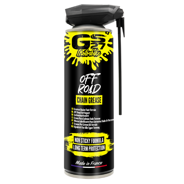 GS27 Motorbike Care and Maintenance Line Chain Grease Off Road 500 ML Made In France