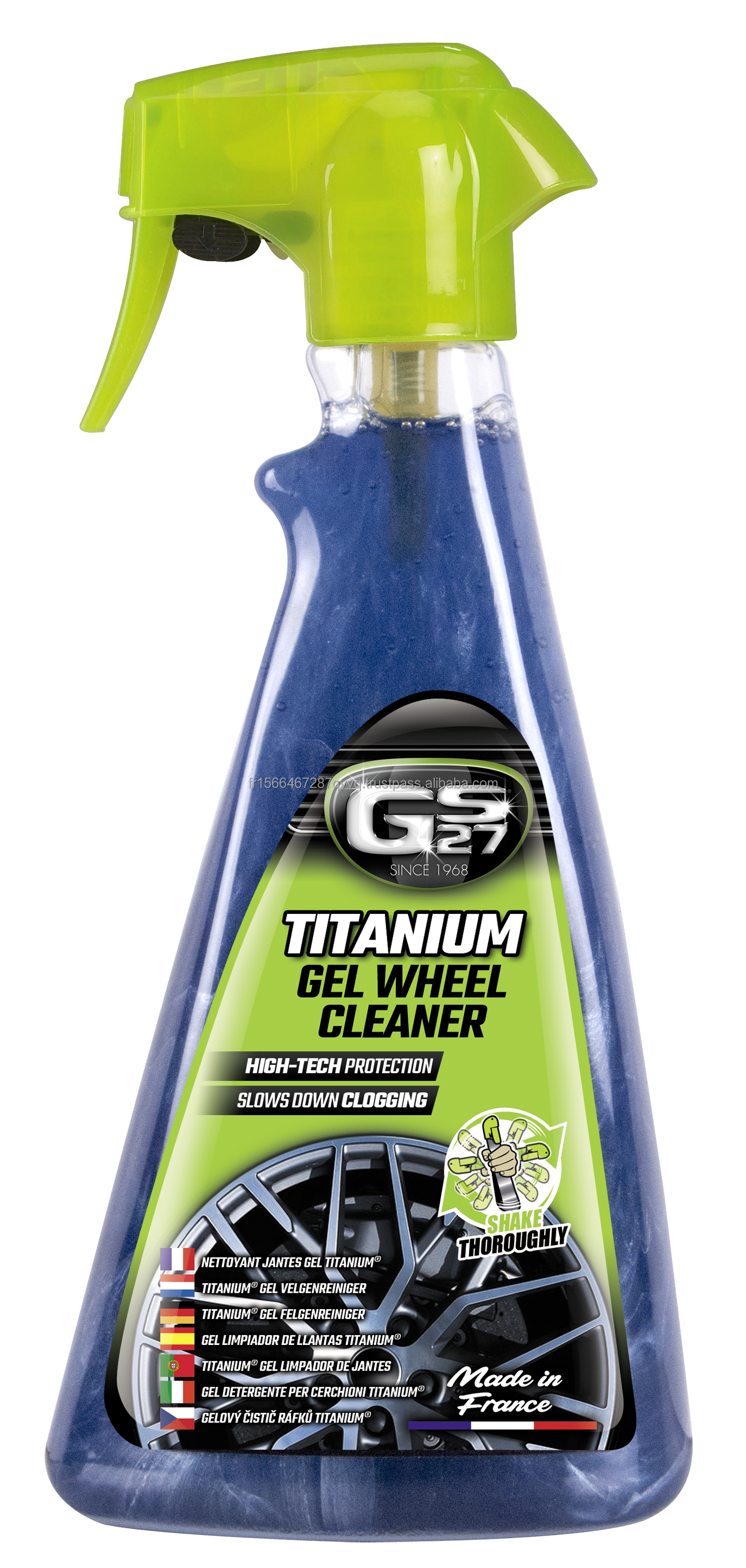 GS27 CLASSICS Titanium Gel Wheel Cleaner 500 ml PREMIUM CAR CARE PRODUCT MADE IN FRANCE CAR DETAILING