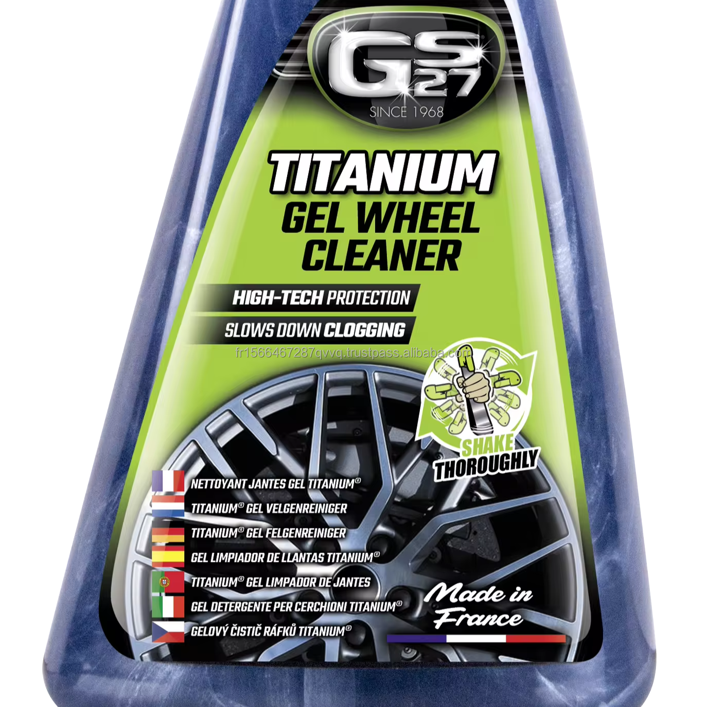 GS27 CLASSICS Titanium Gel Wheel Cleaner 500 ml PREMIUM CAR CARE PRODUCT MADE IN FRANCE CAR DETAILING