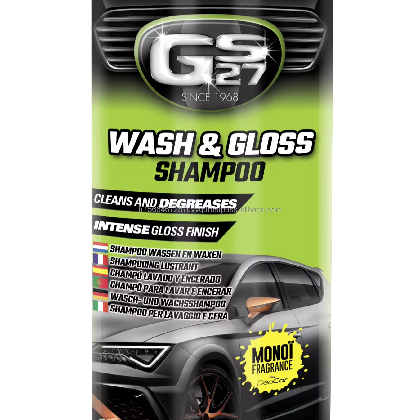 GS27 CLASSICS Ultra Shine Car Shampoo Monoi 500 ml Premium Car Care Product Made In France Car Detailing