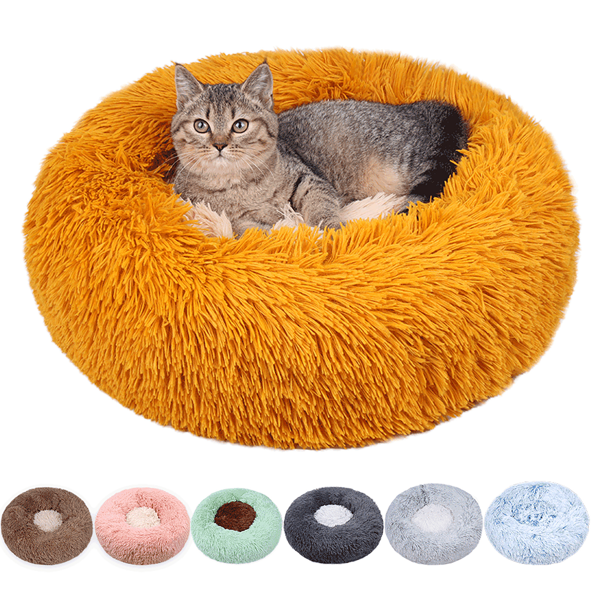 High Quality Cat Nest with Boucle Cover Pet Cushion Memory Foam Luxury Desgin Pet Dog Bed Cat Bed