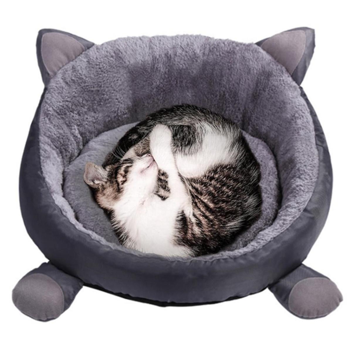 High Quality Cat Nest with Boucle Cover Pet Cushion Memory Foam Luxury Desgin Pet Dog Bed Cat Bed