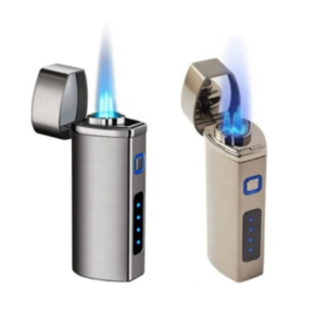 Wholesale Custom Butane Lighters Triple Jet Flame Cigar Lighter With Cigar Knife/refillable Butane Gas