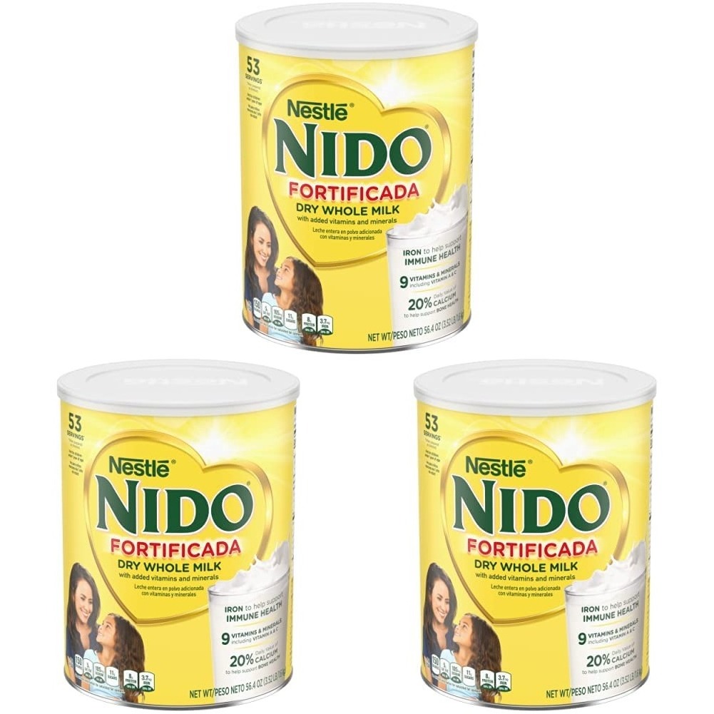 Nido Fortificada Powdered Drink Mix, Dry Whole Milk Powder, 56.4 oz