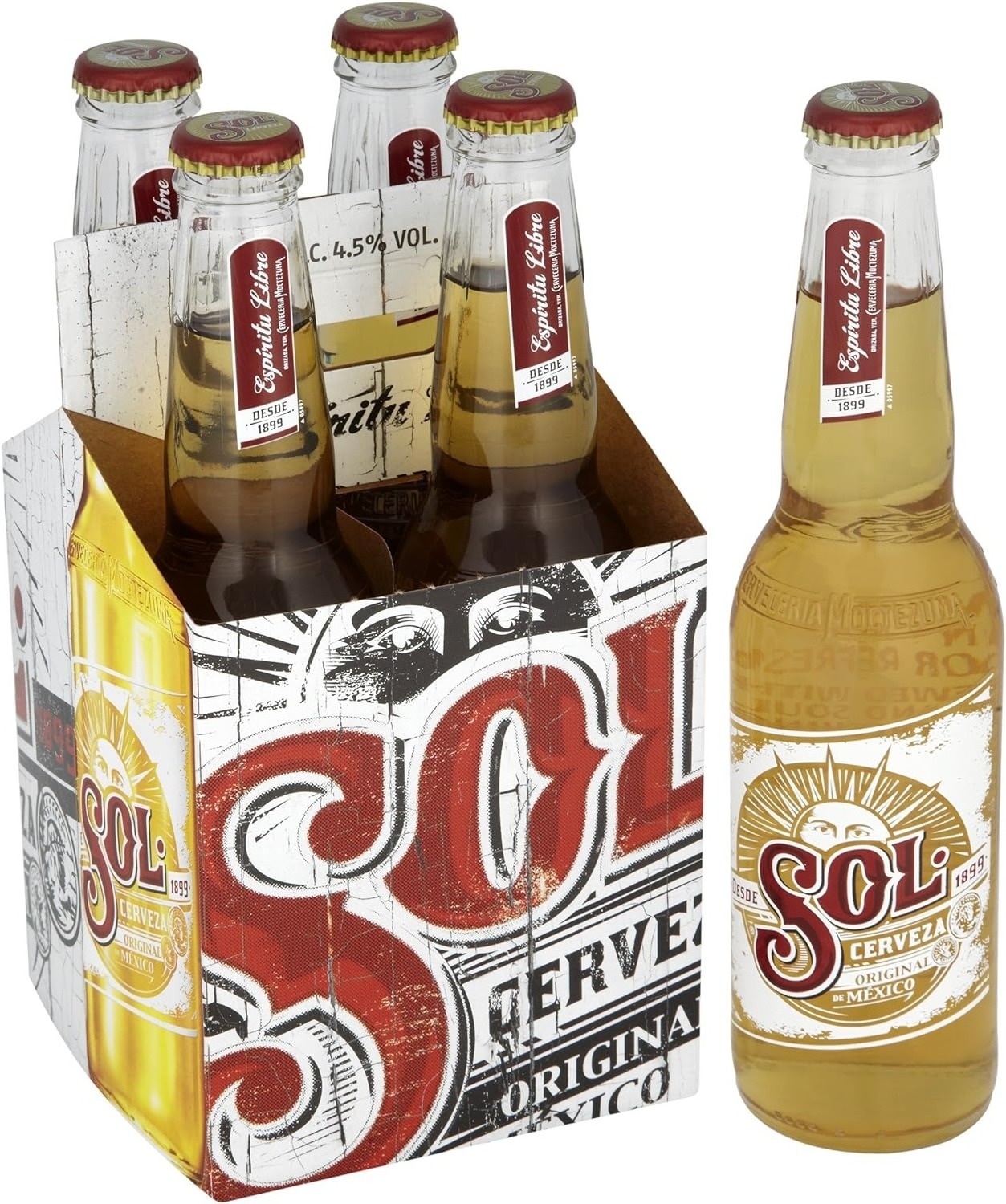 Sol Mexican Beer, 4 x 330ml