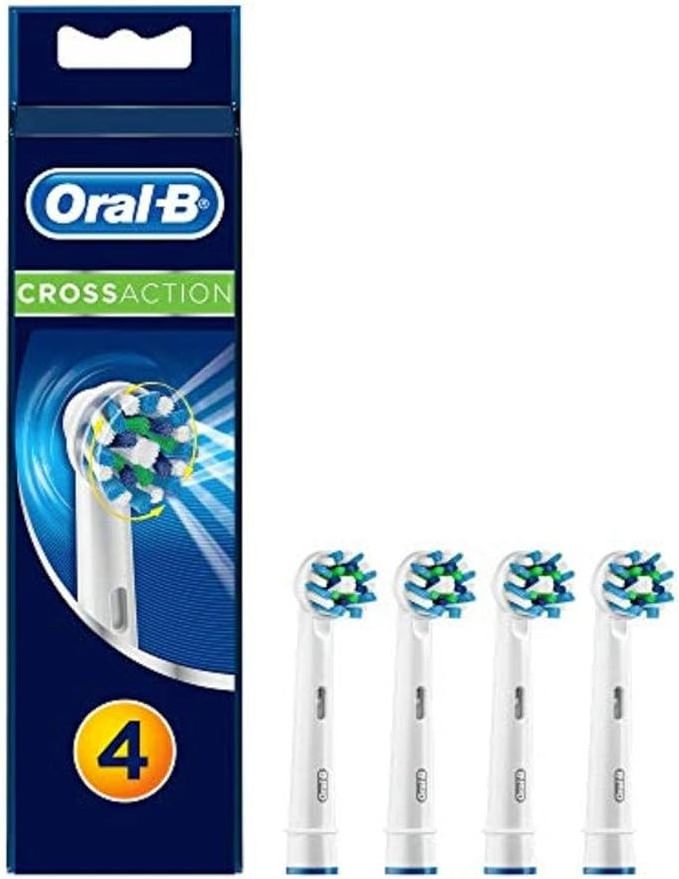 Oral B Cross Action Electric Toothbrush Replacement Brush Heads Refill, 4Count Visit the Oral-B Store