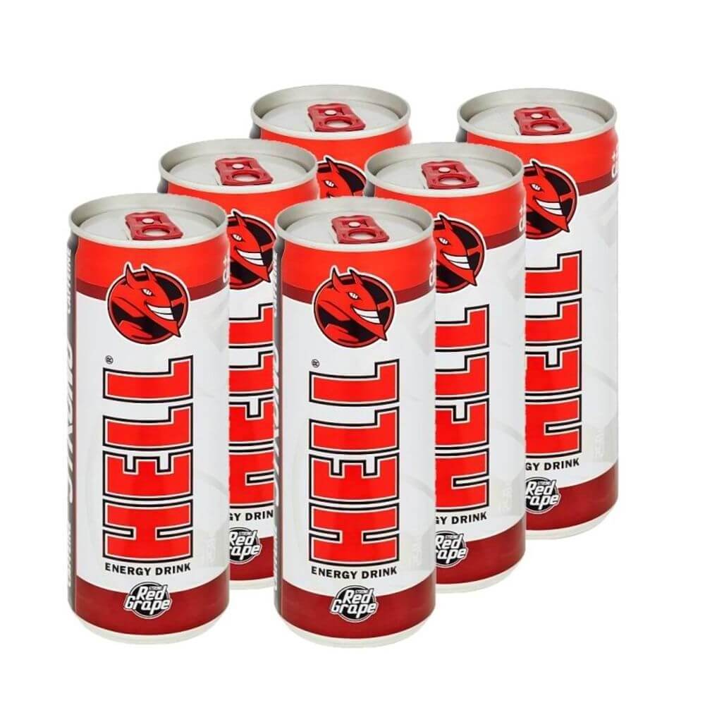 Hell Energy Drinks 250ml - Original - Grape - Watermelon - zero Wholesale Prices