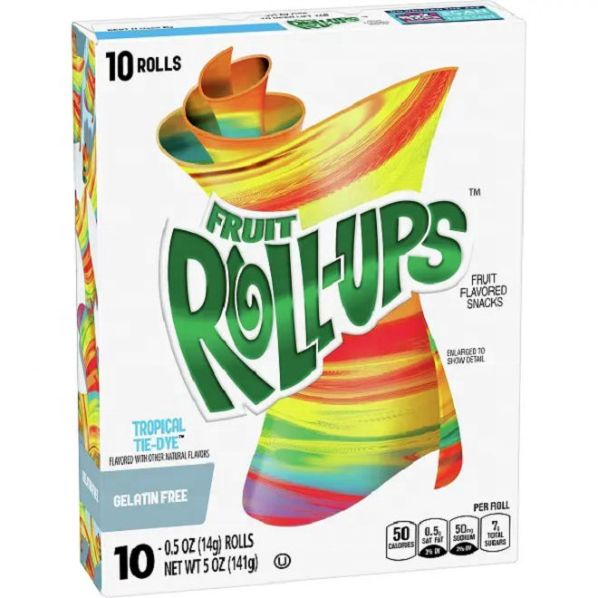 Jolly Ranches Fruit Roll-Ups Fruit Flavored Snacks, Variety Pack, 10 jolly sour fruit rollups / 12 rolls fruit roll up supplier