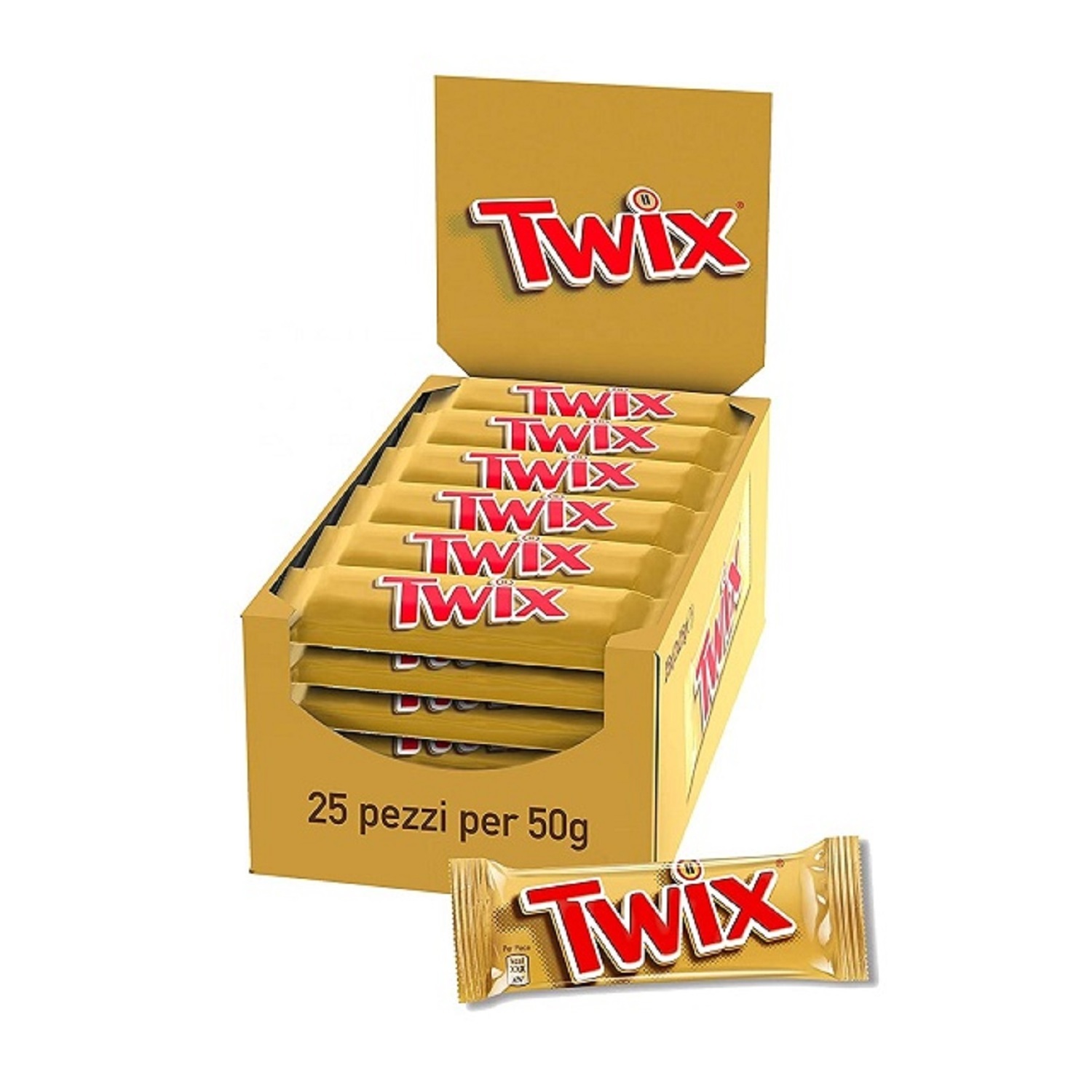 High Quality Original Chocolate Twix Biscuit Bars 50g 75g High Quality Twix Chocolate for sale