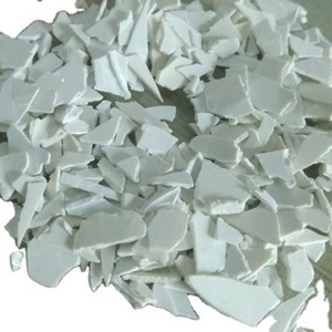 Recycled UPVC pipe scrap and PVC window profile chips white and grey color