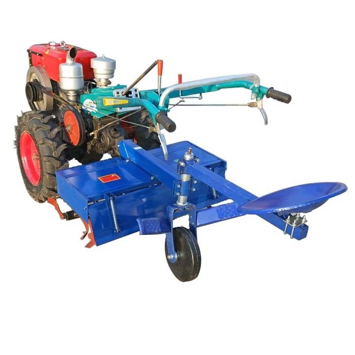 Farm Mini Farm Diesel Monoculture Power Tiller Two Wheel Mini Walking Hand Tractor For Sale 18hp 20hp 22hp