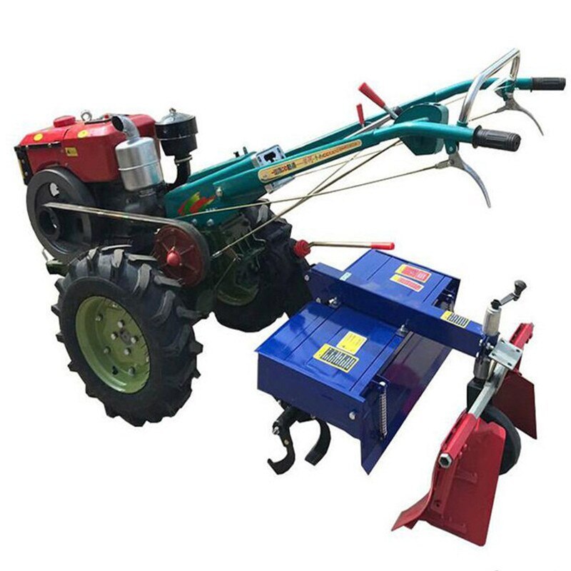 Farm Mini Farm Diesel Monoculture Power Tiller Two Wheel Mini Walking Hand Tractor For Sale 18hp 20hp 22hp