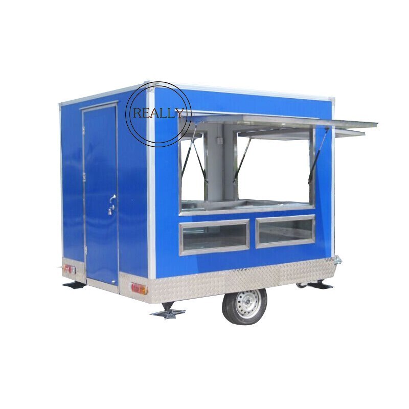 Mobile Hot dog Food Trucks Beverage Hot Storage Kitchen Trailer Ice Cream Truck Mobile Food Cart For Sale