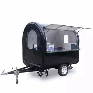 Galvanized Steel Outdoor Street Food Cart , Street Mobile Fast Food Cart, Vending Snack Street Food Cart Trailer