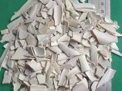 Recycled UPVC pipe scrap and PVC window profile chips white and grey color