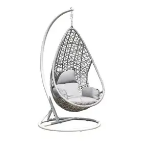 Wholesale Modern Outdoor Swing Egg Chair with Steel Frame, Soft Cushion for Garden, for sell