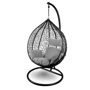 Discount sales Patio Hammock Chair Hanging Macrame Swing with Cushion and Hardware Kits for sell