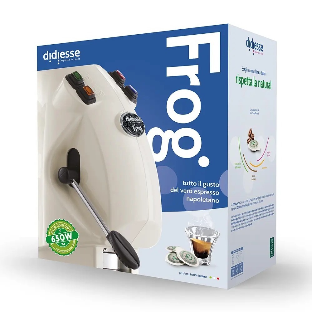 Coffee and Cappuccino Maker Didiesse Frog Revolution Vapor Yellow Pod Coffee Machine For Home Hotel Office