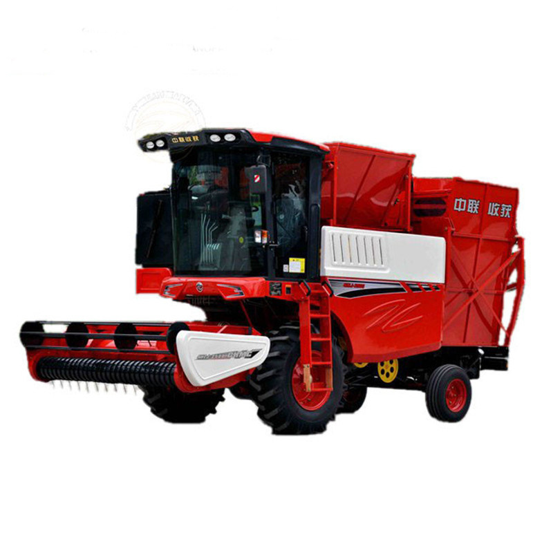 Hot selling Agricultural mini corn harvester walking tractor driven small Combined maize picker machine for sell