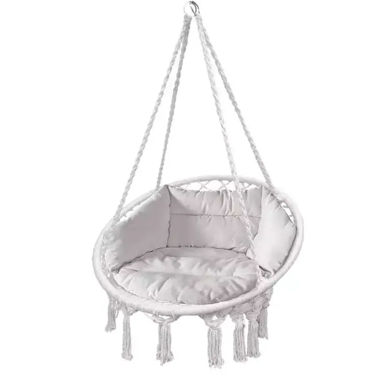 Perfect Double Hanging Basket Rattan Chair Adult Indoor Balcony Rattan Leisure Outdoor Swing chair for wholesale