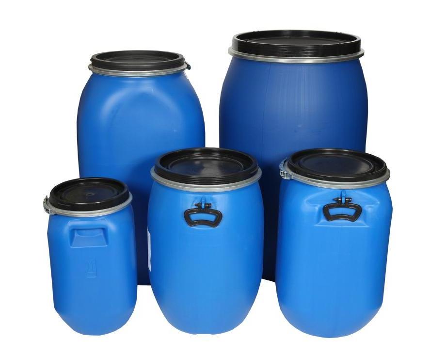 Wholesale price plastic barrel 200l HDPE open top blue plastic drum\55 gallon HDPE heavy blue plastic tank for fuel wholesale