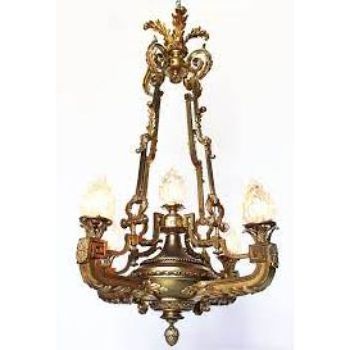 ARCHDECOME Brass Antique Design Ceiling Light Filament Chandelier  Large  Brown Wholesale Handcraft Manufacturer Product India