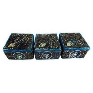 Best Rectangular Handmade Lac Beaded Material Home Decor Pill Box Vintage Style  At Best wholesale  Price Made in India