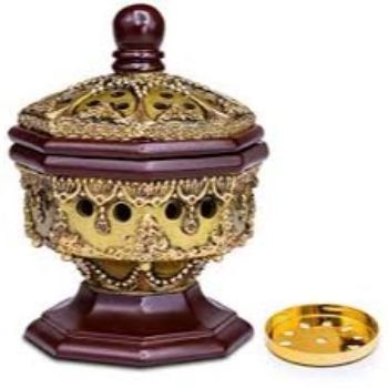 The  Incense Burner Gold price in Saudi Arabia bowl shapes with hand carved dhoop holder Delhi suppliers at best wholesale price