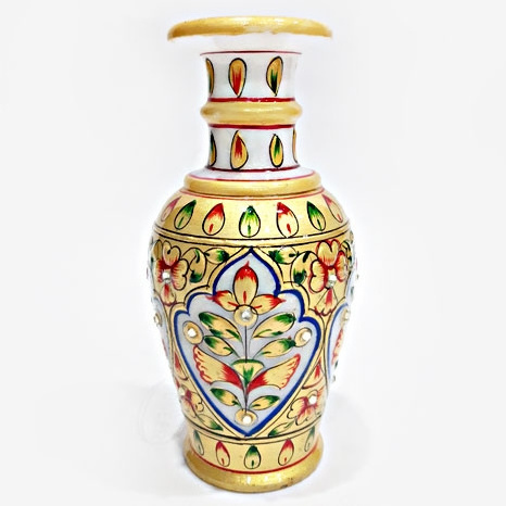 Handicraft Decorative Marble Pot buy latest new design and Natural Decorative Marble Flower Vase