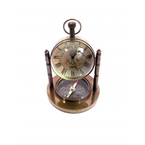 Antique Compass Marine Nautical Clock Brass Exporter of Brass Compasses  best collection this year 2021 at best price