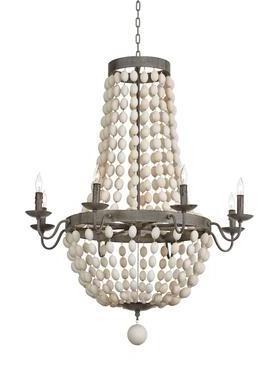 Best Wholesale Wooden Natural Beaded Light Fixture Metal Chandeliers Hanging Lighting Home Decor at best wholesale price