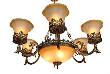 ARCHDECOME Brass Antique Design Ceiling Light Filament Chandelier  Large  Brown Wholesale Handcraft Manufacturer Product India