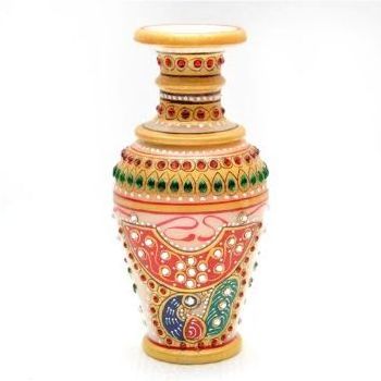 Handicraft Decorative Marble Pot buy latest new design and Natural Decorative Marble Flower Vase