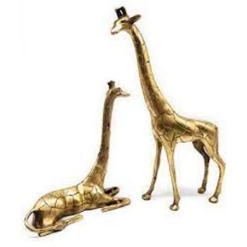 Handicraft Creative Metal Cast Brass Animal Giraffe Statue | Giraffe Sculpture handmade at best wholesale price made in India