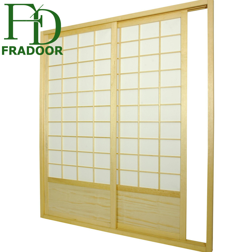 Japanese Style Exterior Corridor Sliding Partition Wooden Shoji Screen Doors