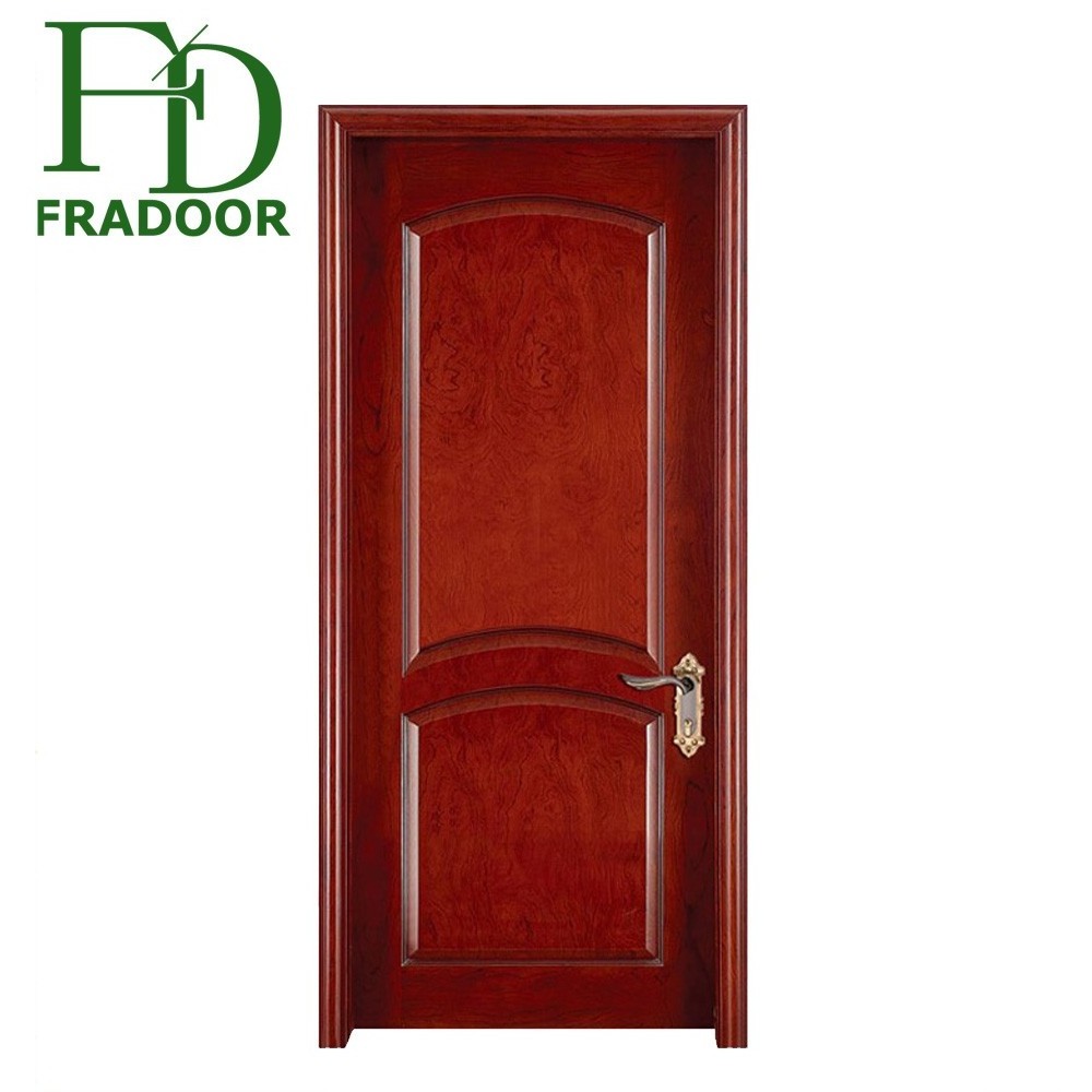 New styles 2 panels office door modern design plywood door safety wooden door design