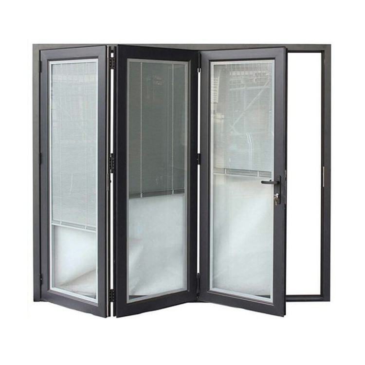 Aluminium Frame/Wooden Frame Folding Glass Windows Folding Doors